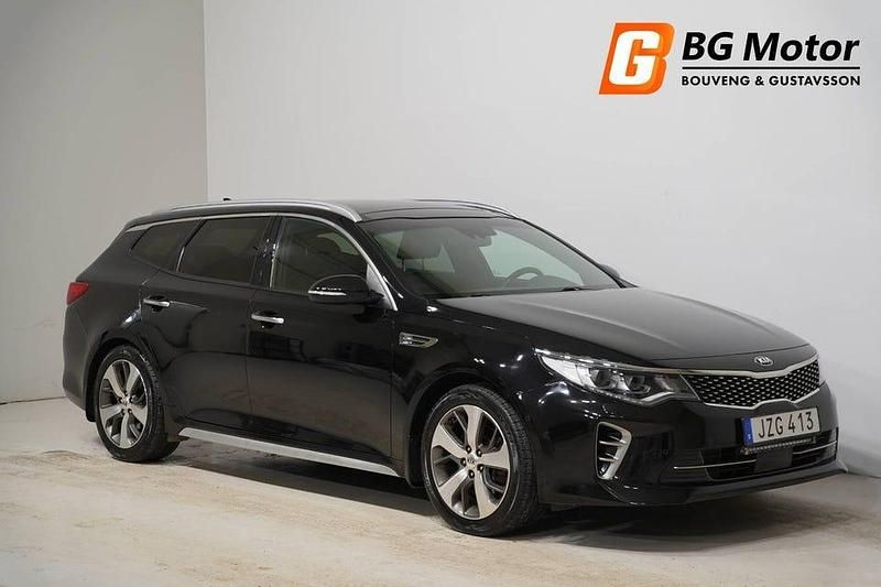 Svart Begagnad 2016 Kia Optima GT-Line Kombi | 164 700 kr (Marknadspris) - Bild 1/4