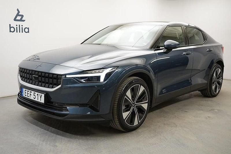 Blå Begagnad 2022 Polestar 2 Standard Range Single Motor Halvkombi | 329 900 kr (Marknadspris) - Bild 1/4