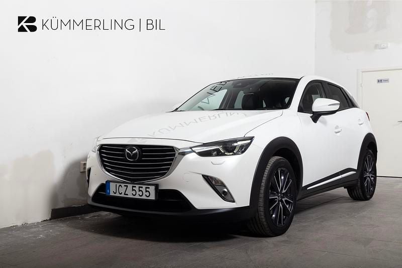 Vit Begagnad 2018 Mazda CX-3 Optimum SUV | 179 900 kr (Marknadspris) - Bild 1/4