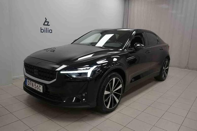 Begagnad Polestar 2 Long Range Dual motor 309 kW (421 HK) 2021 Svart Halvkombi