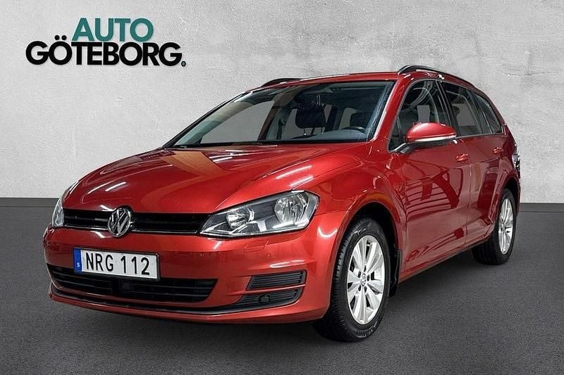 Röd Begagnad 2015 VW Golf VII Kombi | 114 900 kr (Marknadspris) - Bild 1/4