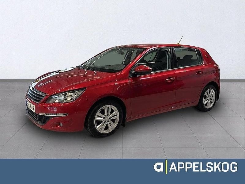 Mörkröd Begagnad 2015 Peugeot 308 Active Halvkombi | 79 000 kr (Marknadspris) - Bild 1/4
