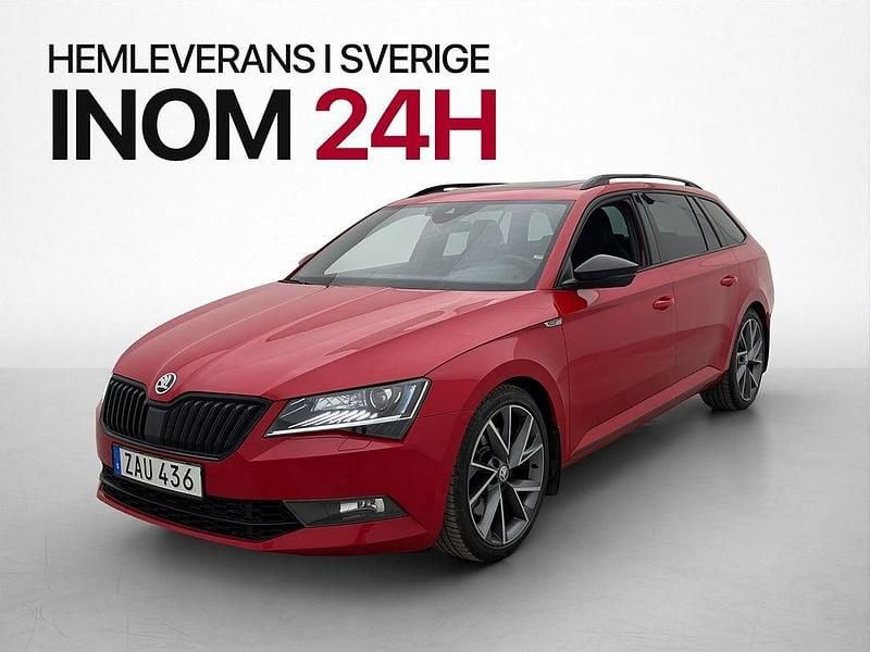 Begagnad Skoda Superb SportLine 280 HK (205 kW) 2017 Röd Kombi