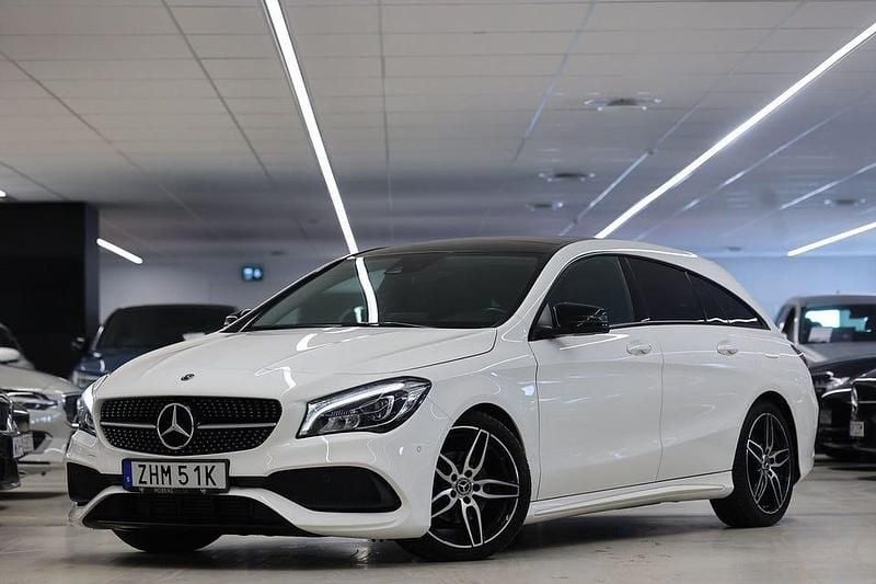 Begagnad Mercedes CLA180 Shooting Brake AMG 122 HK (89 kW) 2019 Vit Kombi