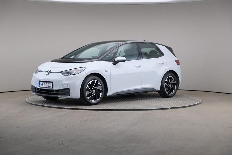 Vit Begagnad 2021 VW ID.3 Pro Performance Halvkombi | 205 000 kr (Bra pris) - Bild 1/4