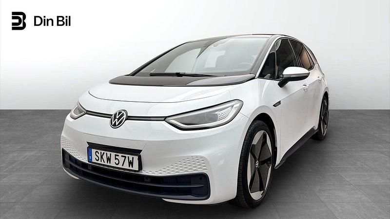 Vit Begagnad 2020 VW ID.3 Pro Performance Halvkombi | 249 900 kr (Lite dyr) - Bild 1/4