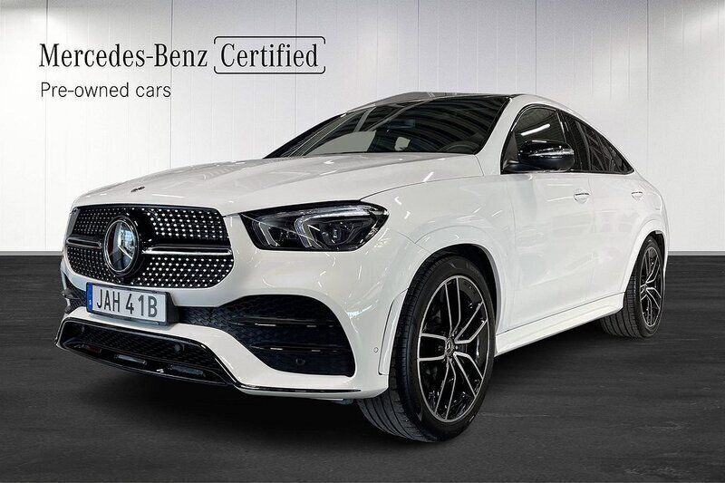 Vit Begagnad 2023 Mercedes GLE350e AMG Sportkupé | 859 000 kr (Superpris) - Bild 1/4