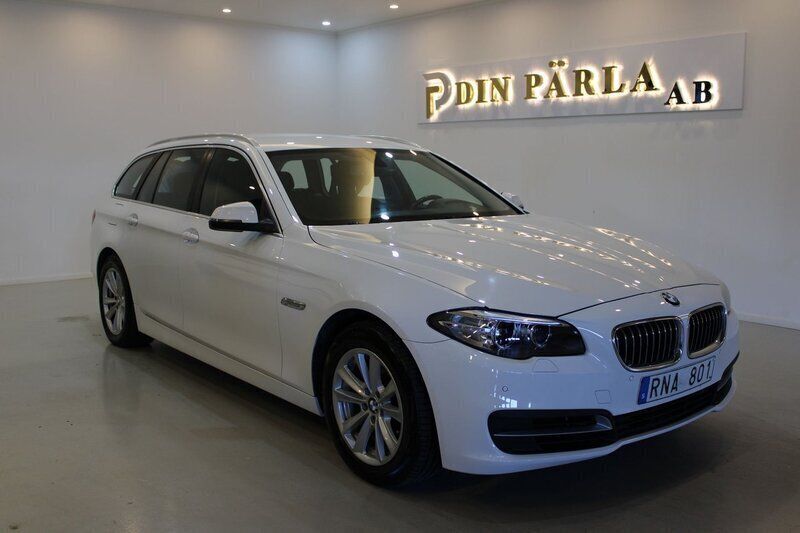 Vit Begagnad 2014 BMW 520 Kombi | 139 900 kr (Marknadspris) - Bild 1/4