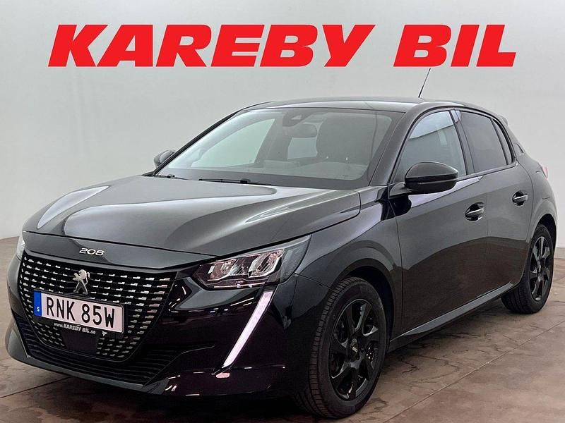 Svart Begagnad 2022 Peugeot 208 Allure Halvkombi | 159 900 kr (Marknadspris) - Bild 1/3