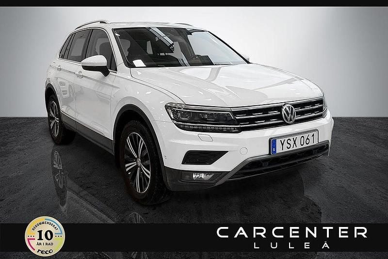 Vit Begagnad 2017 VW Tiguan GT SUV | 264 900 kr (Marknadspris) - Bild 1/4