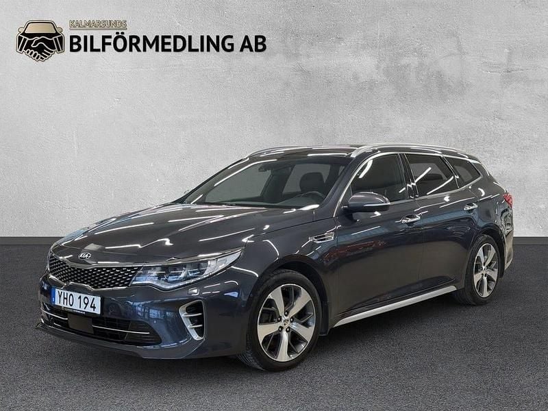 Grå Begagnad 2016 Kia Optima GT-Line Kombi | 144 900 kr (Marknadspris) - Bild 1/4