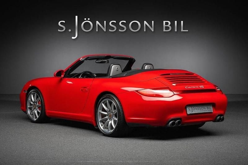 Begagnad Porsche 911 Carrera Cabriolet 385 HK (283 kW) 2009 Röd Cab