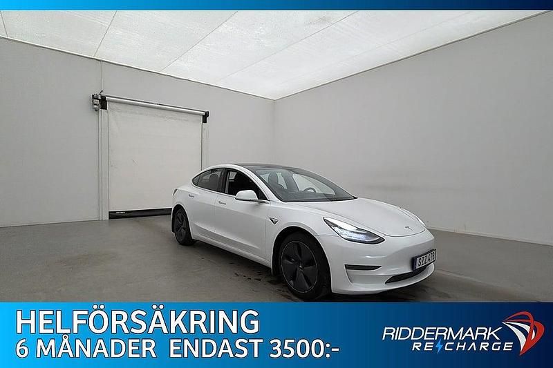 Begagnad Tesla Model 3 Long Range AWD 366 kW (498 HK) 2019 Vit Sedan