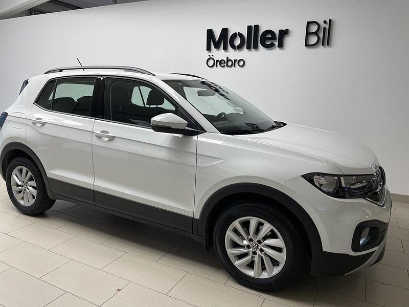Vit (pure white) Begagnad 2023 VW T-Cross SUV | 129 900 kr (Bra pris) - Bild 1/4