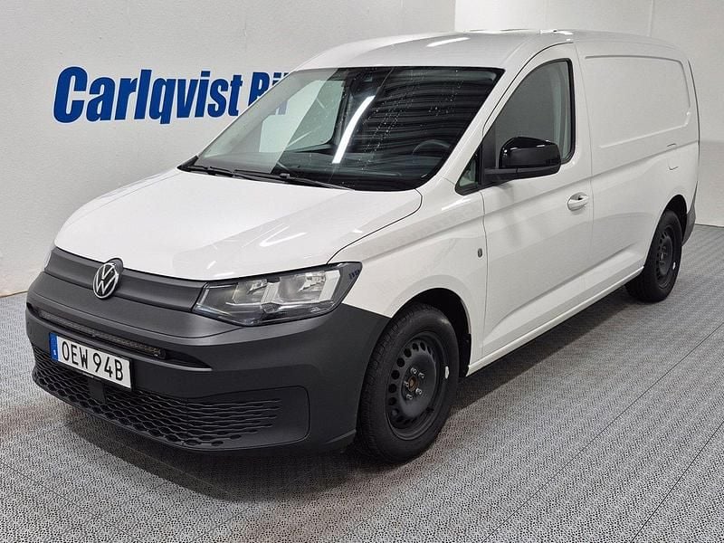 Vit Begagnad 2021 VW Caddy Maxi Minibuss | 235 000 kr (Marknadspris) - Bild 1/4