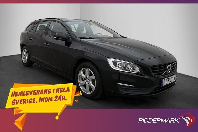 Svart Begagnad 2017 Volvo V60 Kinetic Kombi | 139 800 kr (Marknadspris) - Bild 1/3