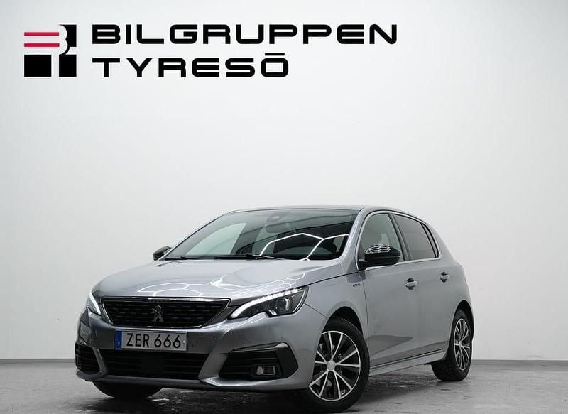 Grå Begagnad 2018 Peugeot 308 GT-line Halvkombi | 139 900 kr (Marknadspris) - Bild 1/4