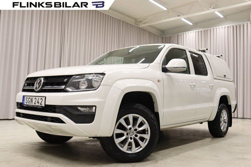 Vit Begagnad 2017 VW Amarok Pickup | 289 900 kr (Marknadspris) - Bild 1/4