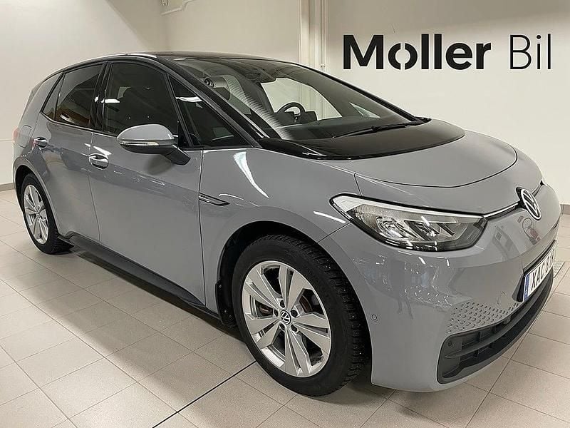 Moonstone grey black Begagnad 2022 VW ID.3 Pro Performance Halvkombi | 225 000 kr (Bra pris) - Bild 1/3