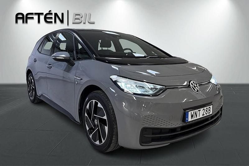 Begagnad VW ID.3 Pro Performance 150 kW (204 HK) 2020 Grå Halvkombi