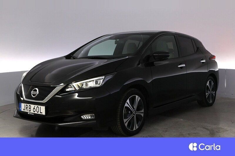 Svart Begagnad 2021 Nissan Leaf 360º Halvkombi | 170 900 kr (Marknadspris) - Bild 1/3
