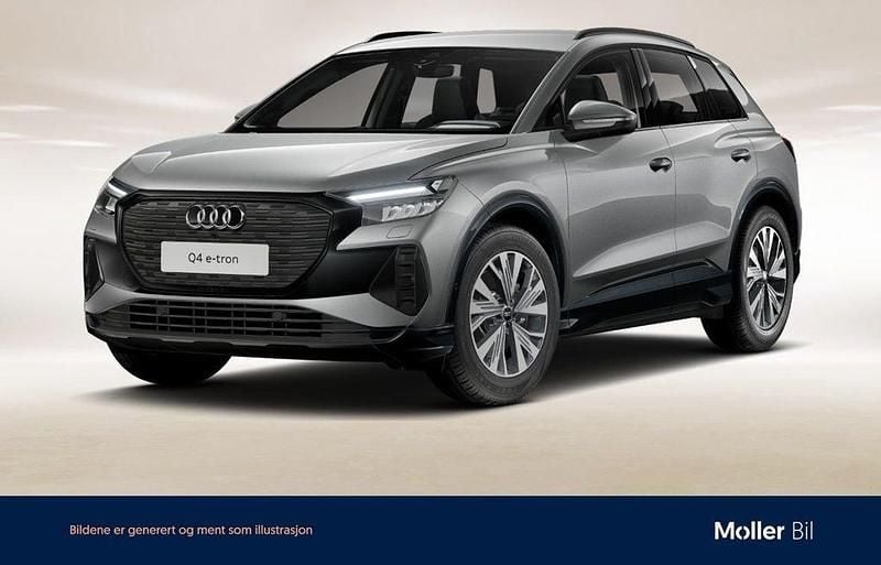 Grå Begagnad 2023 Audi Q4 e-tron Comfort SUV | 389 000 kr (Superpris) - Bild 1/4
