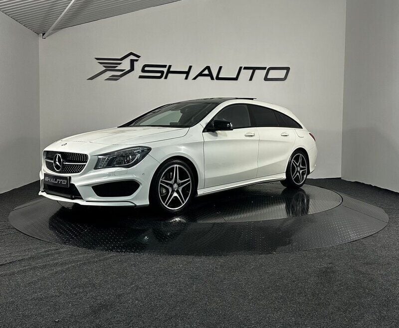 Vit Begagnad 2016 Mercedes CLA250 Shooting Brake AMG Kombi | 209 900 kr (Marknadspris) - Bild 1/4