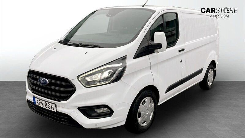 Vit (white) Begagnad 2019 Ford Transit Custom Trend Van | 169 900 kr (Bra pris) - Bild 1/4