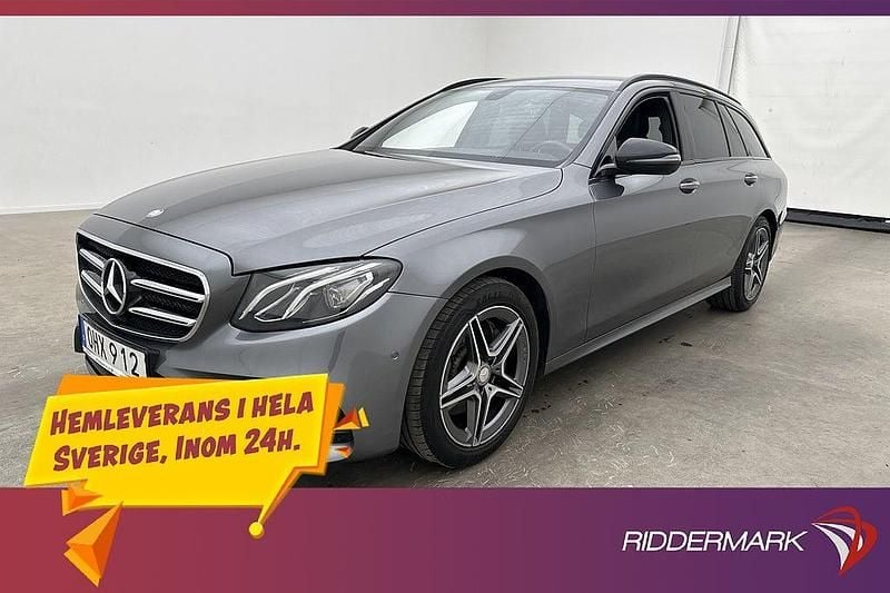 Grå Begagnad 2016 Mercedes E220 AMG Kombi | 234 800 kr (Lite dyr) - Bild 1/3