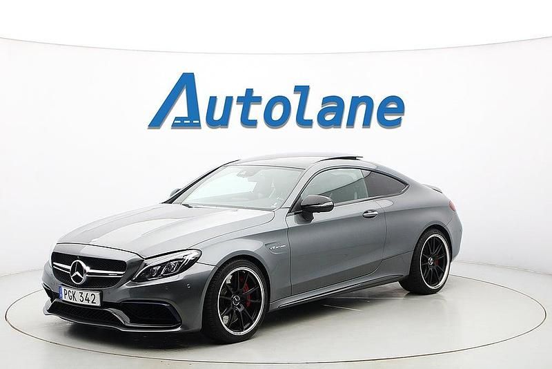 Begagnad Mercedes C63S AMG AMG 510 HK (375 kW) 2017 Grå Sportkupé