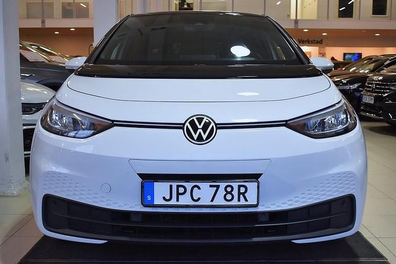 Begagnad VW ID.3 Pro 150 kW (204 HK) 2022 Vit Halvkombi