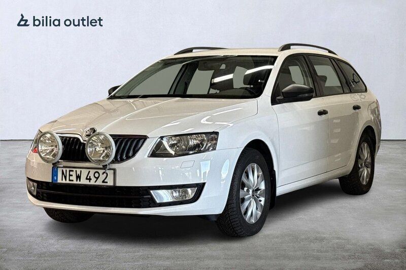 Vit Begagnad 2016 Skoda Octavia Kombi | 154 900 kr (Lite dyr) - Bild 1/3