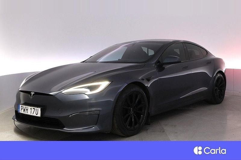 Grå Begagnad 2022 Tesla Model S Long Range AWD Sedan | 654 000 kr (Bra pris) - Bild 1/4