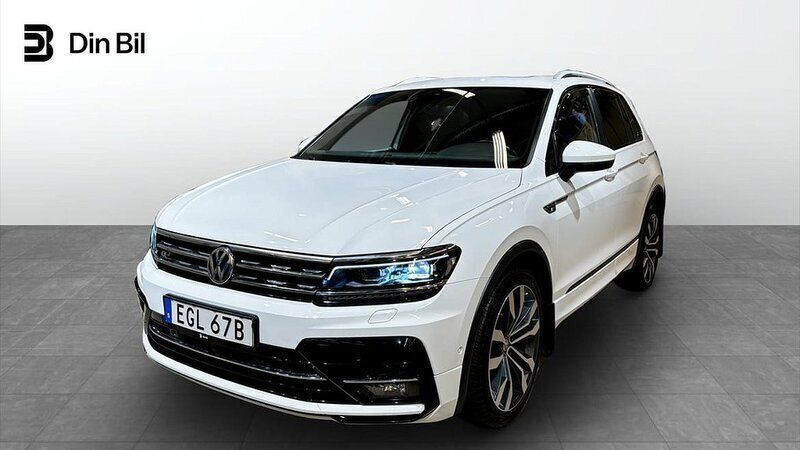 Vit Begagnad 2019 VW Tiguan Executive SUV | 299 900 kr (Marknadspris) - Bild 1/4