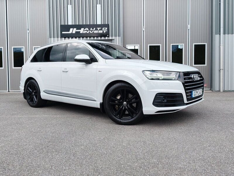 Vit Begagnad 2015 Audi Q7 S-Line SUV | 349 900 kr (Marknadspris) - Bild 1/4