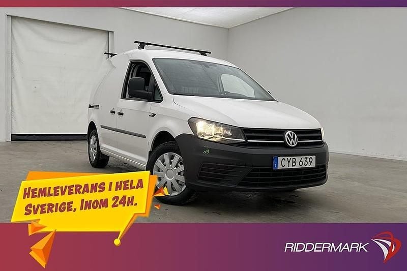 Vit Begagnad 2017 VW Caddy Minibuss | 129 800 kr (Marknadspris) - Bild 1/3