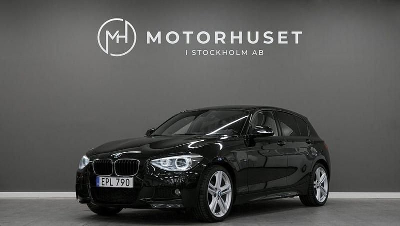 Begagnad BMW 118 M Sport 143 HK (105 kW) 2015 Svart Halvkombi