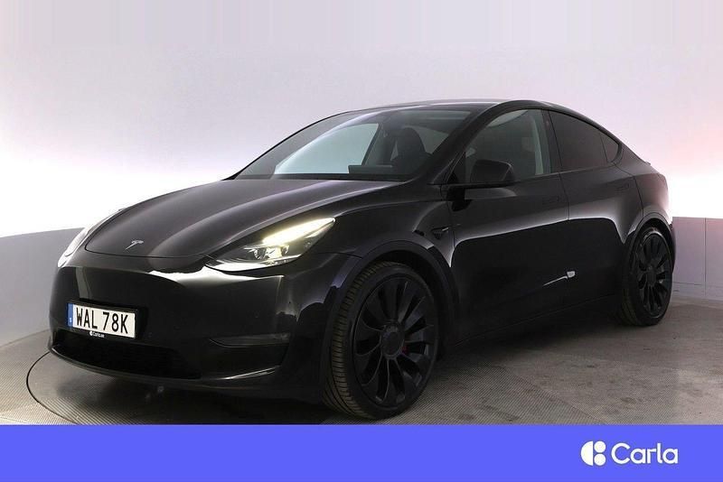 Svart Begagnad 2022 Tesla Model Y Performance SUV | 344 900 kr (Superpris) - Bild 1/4