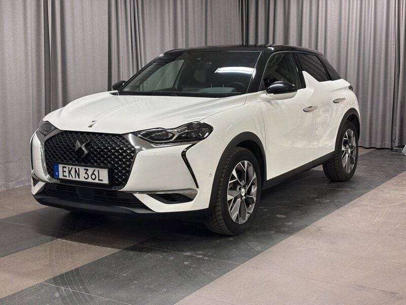 Vit Begagnad 2021 DS Automobiles DS3 Crossback E-Tense SUV | 199 800 kr (Marknadspris) - Bild 1/4