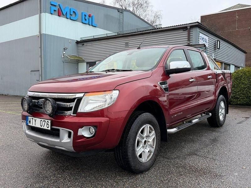 Röd Begagnad 2013 Ford Ranger Limited Pickup | 169 700 kr (Bra pris) - Bild 1/4