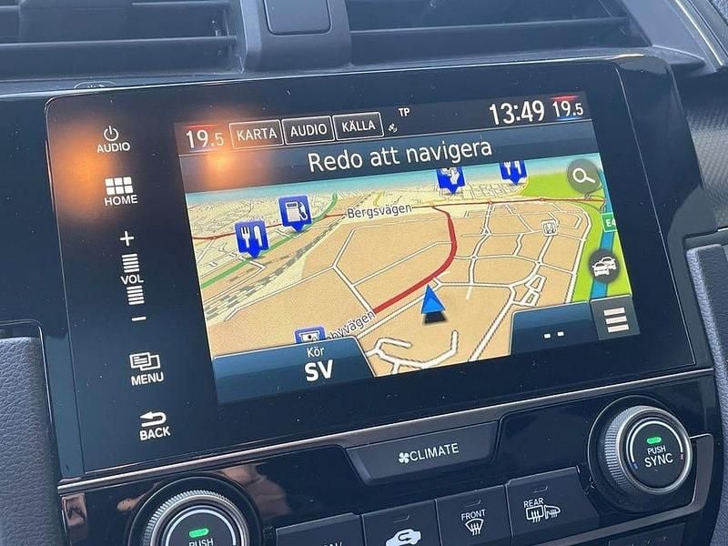 Begagnad Honda Civic 182 HK (133 kW) 2019 Mörkgrå Halvkombi