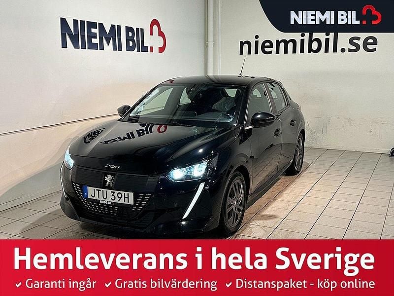 Svart Begagnad 2022 Peugeot 208 S Halvkombi | 169 900 kr (Marknadspris) - Bild 1/3