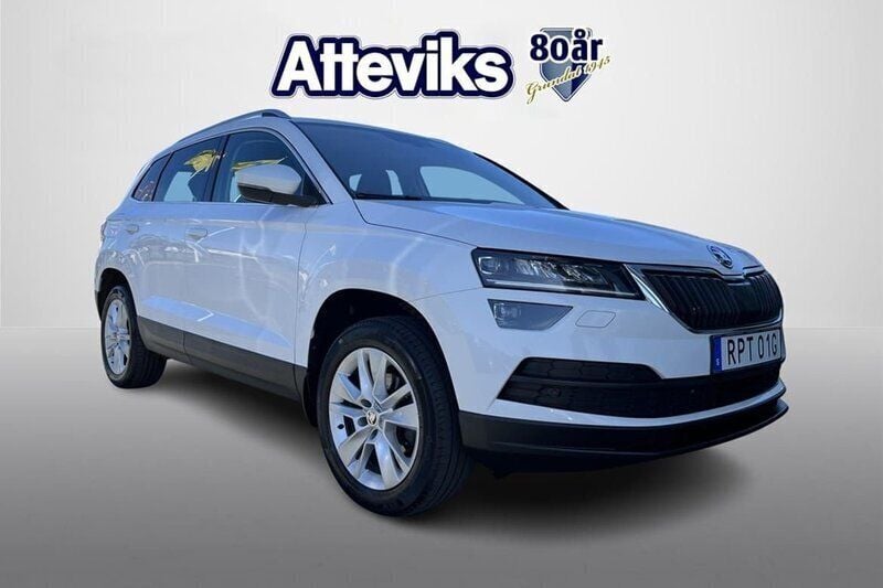 Vit Begagnad 2019 Skoda Karoq SUV | 149 900 kr (Marknadspris) - Bild 1/4