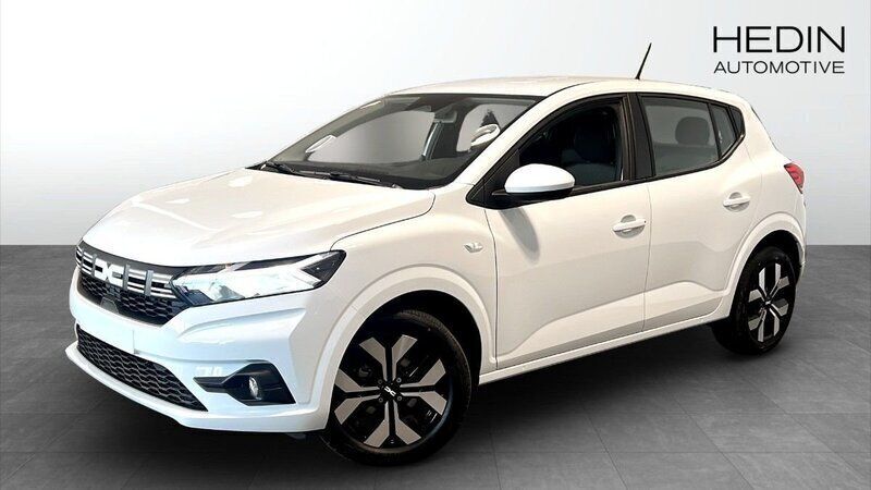 Vit (white) Ny 2025 Dacia Sandero Expression Halvkombi | 219 900 kr (Marknadspris) - Bild 1/4