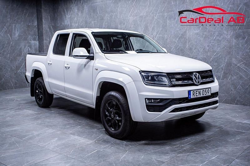 Vit Begagnad 2019 VW Amarok Comfortline Pickup | 238 800 kr (Lite dyr) - Bild 1/4
