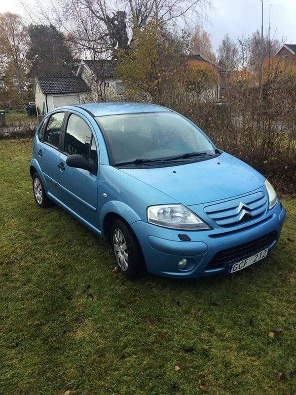 Blå Begagnad 2008 Citroën C3 Halvkombi | 24 000 kr (Bra pris) - Bild 1/4