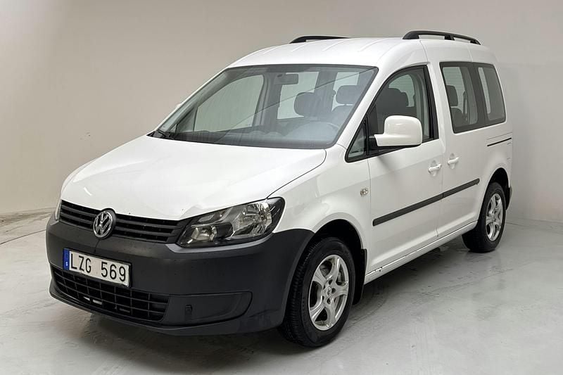 Vit Begagnad 2012 VW Caddy Life Minibuss | 99 000 kr (Dyr) - Bild 1/4