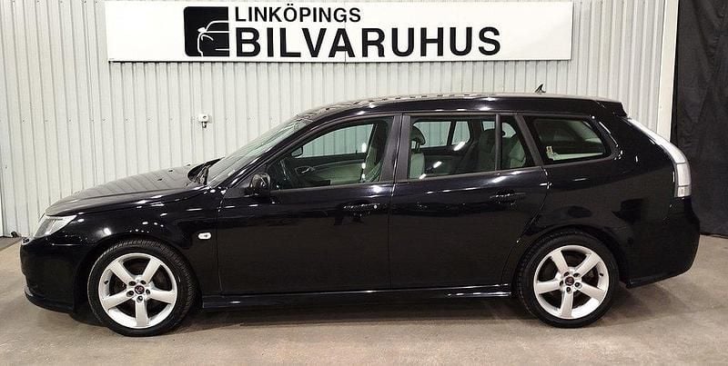 Svart Begagnad 2008 Saab 9-3 Vector Kombi | 84 900 kr (Dyr) - Bild 1/4