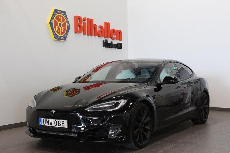 Svart Begagnad 2020 Tesla Model S Long Range Sedan | 349 900 kr (Marknadspris) - Bild 1/4