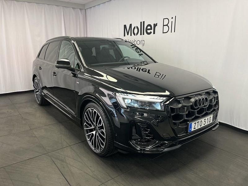 Svart (mytsvart metallic) Ny 2025 Audi Q7 S-Line SUV | 1 260 100 kr (Dyr) - Bild 1/4